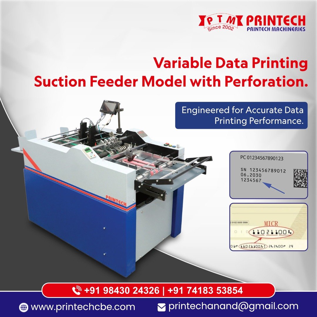 Variable Data Printing Machine for Printing Industry